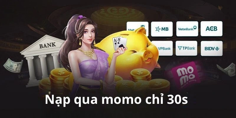 Nạp qua momo chỉ mất 30s